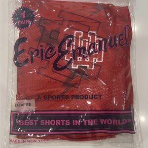 Eric Emanuel x Bape Red Camo Deadstock Shorts
